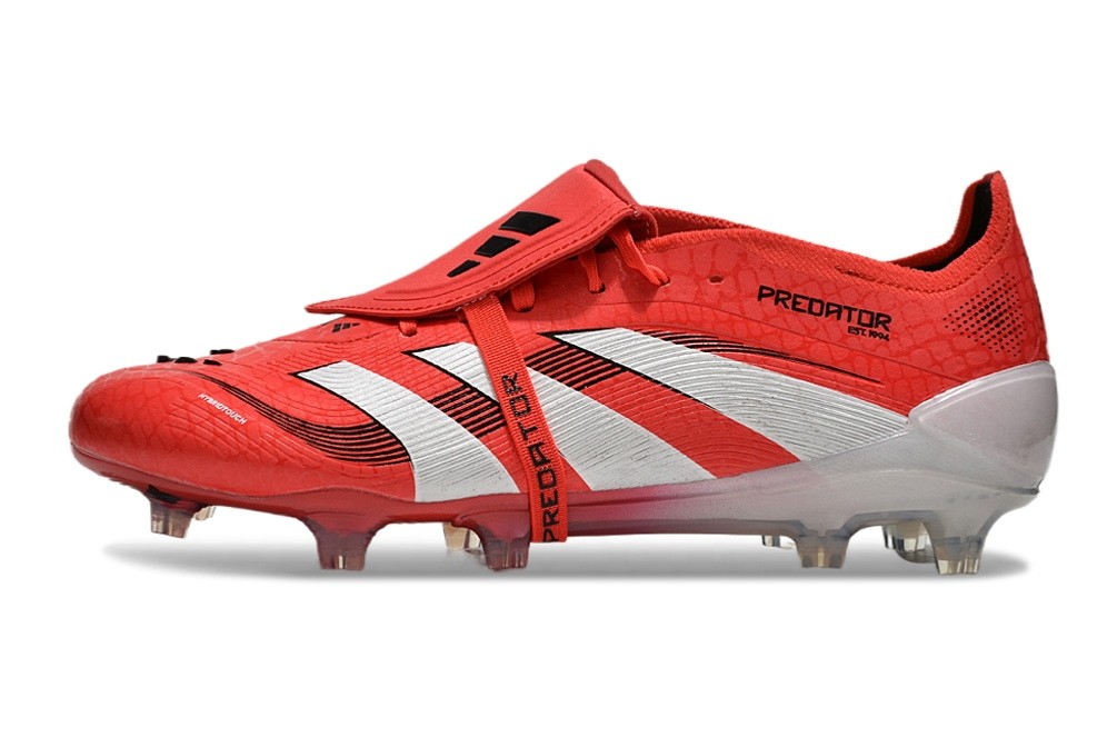 Adidas Predator 25 Pure Victory Pack Elite Tongue FG - Lucid Red/White/Black