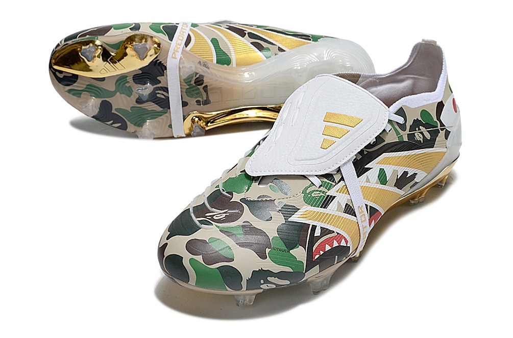 Adidas Predator 25 x Bape FT Tongue Elite FG - Green/Gold/Red