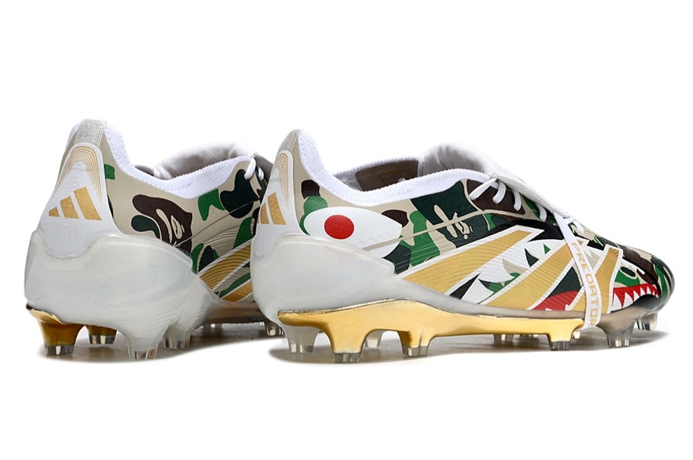 Adidas Predator 25 x Bape FT Tongue Elite FG - Green/Gold/Red