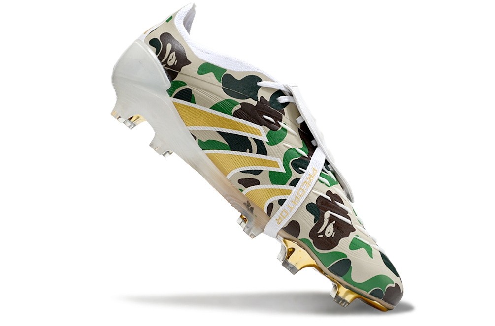 Adidas Predator 25 x Bape FT Tongue Elite FG - Green/Gold/Red