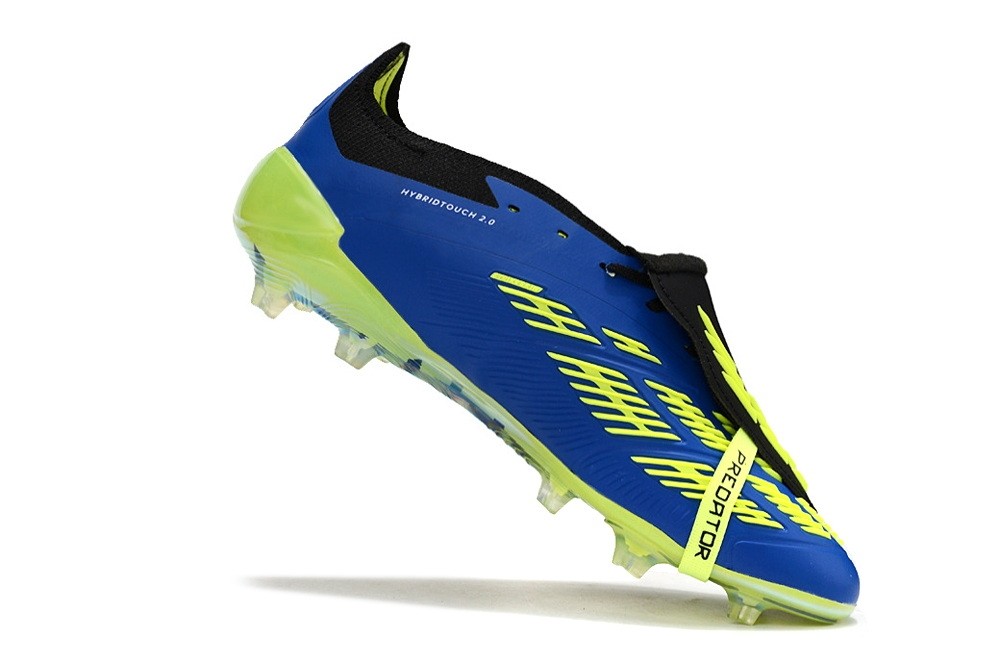 Adidas Predator Accelerator Elite Foldover Tongue FG Hyperlative - Blue/White/Lime