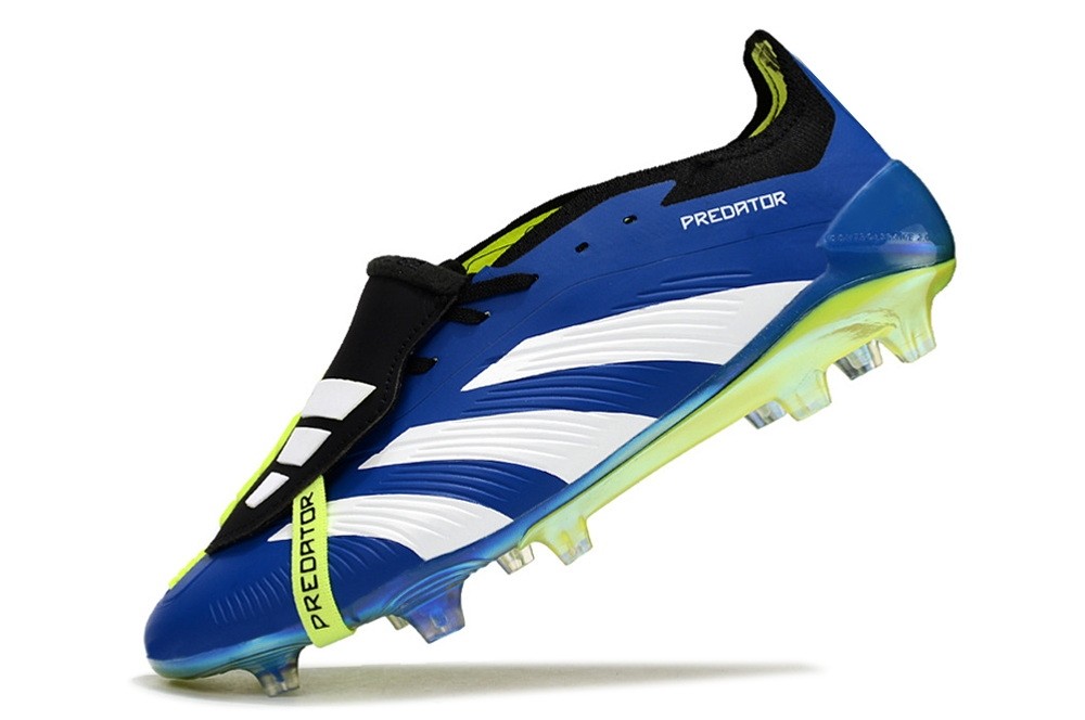 Adidas Predator Accelerator Elite Foldover Tongue FG Hyperlative - Blue/White/Lime