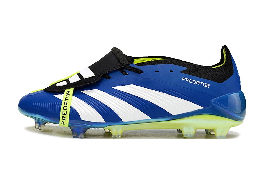 Adidas Predator Accelerator Elite Foldover Tongue FG Hyperlative - Blue/White/Lime