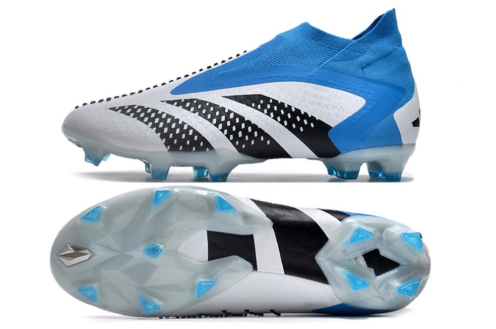 Adidas Predator Accuracy+ Laceless FG - Bue/White/Black