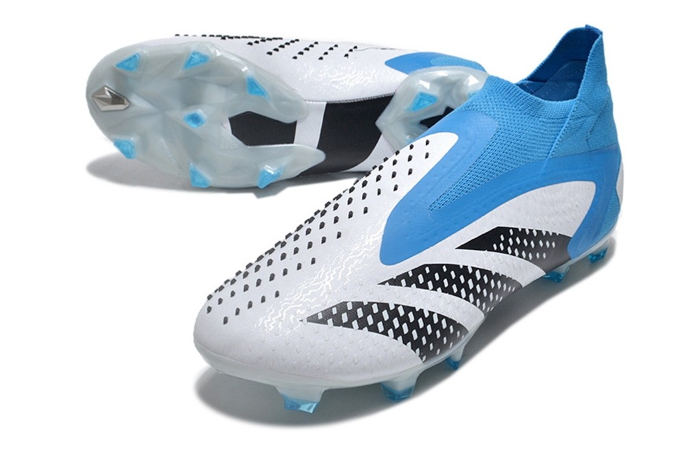 Adidas Predator Accuracy+ Laceless FG - Bue/White/Black