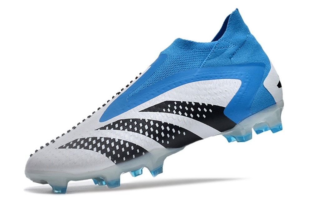 Adidas Predator Accuracy+ Laceless FG - Bue/White/Black