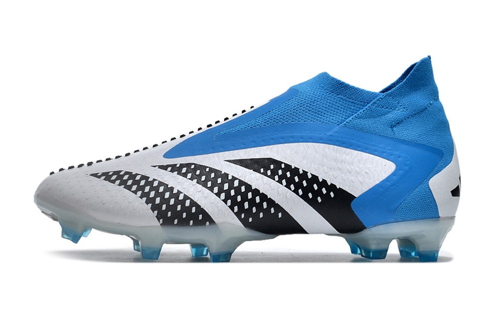 Adidas Predator Accuracy+ Laceless FG - Bue/White/Black