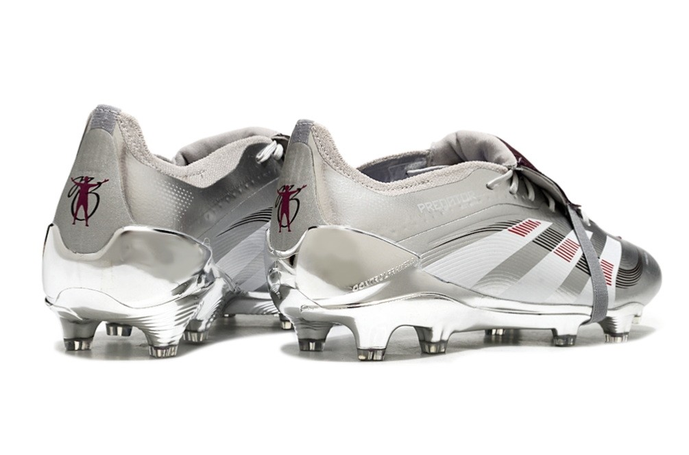 Adidas Predator Bellingham Chrome Dream Elite FT FG - Metallic Silver/Legacy Burgundy