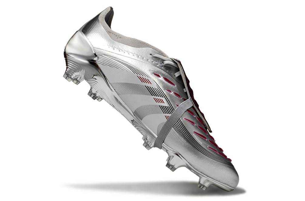 Adidas Predator Bellingham Chrome Dream Elite FT FG - Metallic Silver/Legacy Burgundy