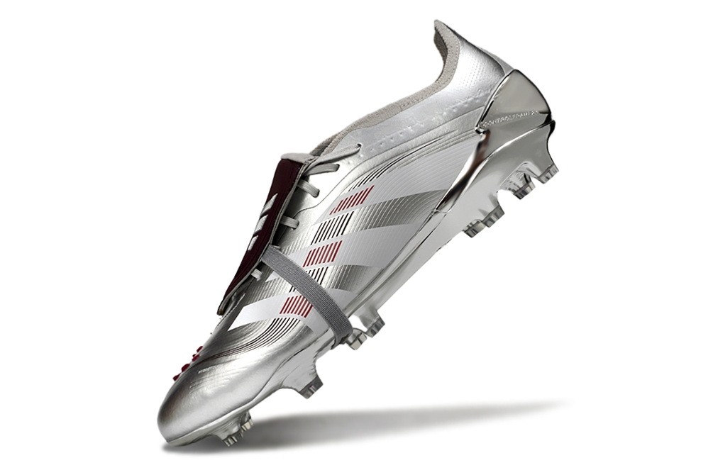 Adidas Predator Bellingham Chrome Dream Elite FT FG - Metallic Silver/Legacy Burgundy