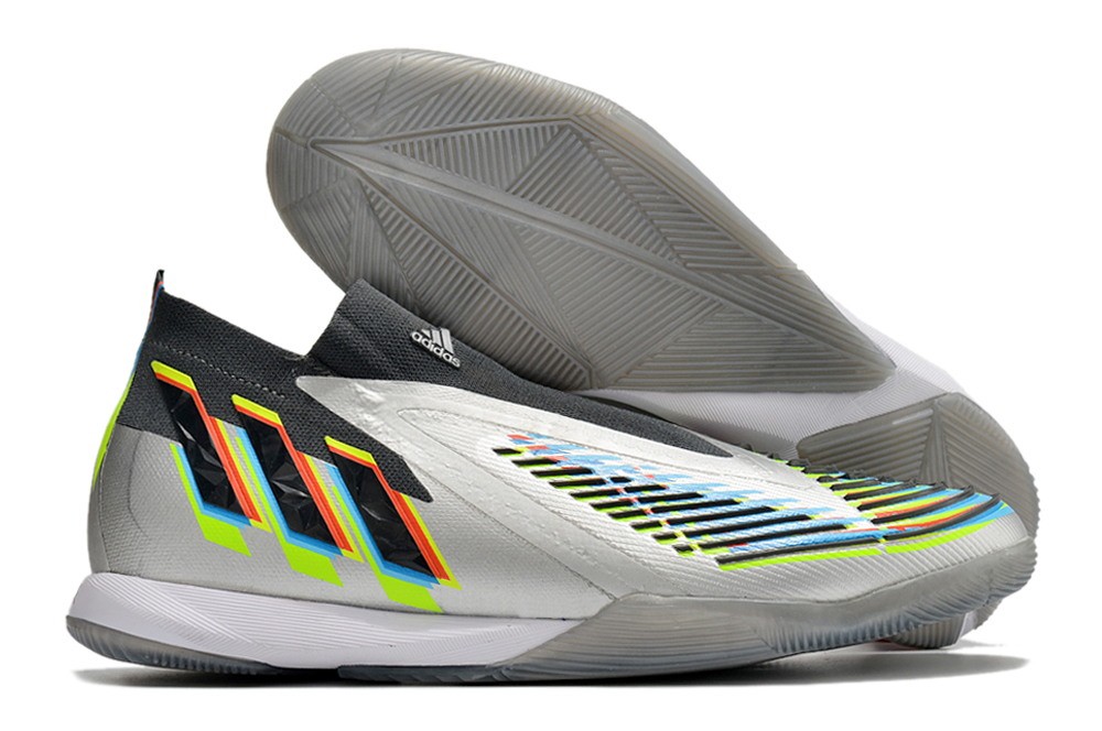 Adidas Predator Edge.1 IC Beyond Fast - Silver Metallic/Core Black/Solar Green
