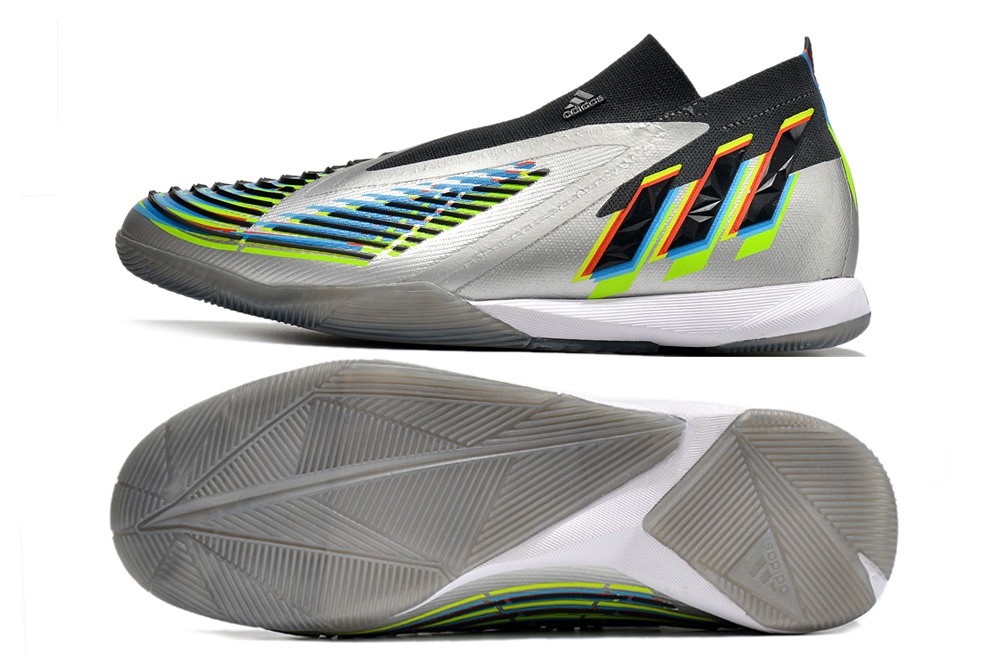 Adidas Predator Edge.1 IC Beyond Fast - Silver Metallic/Core Black/Solar Green