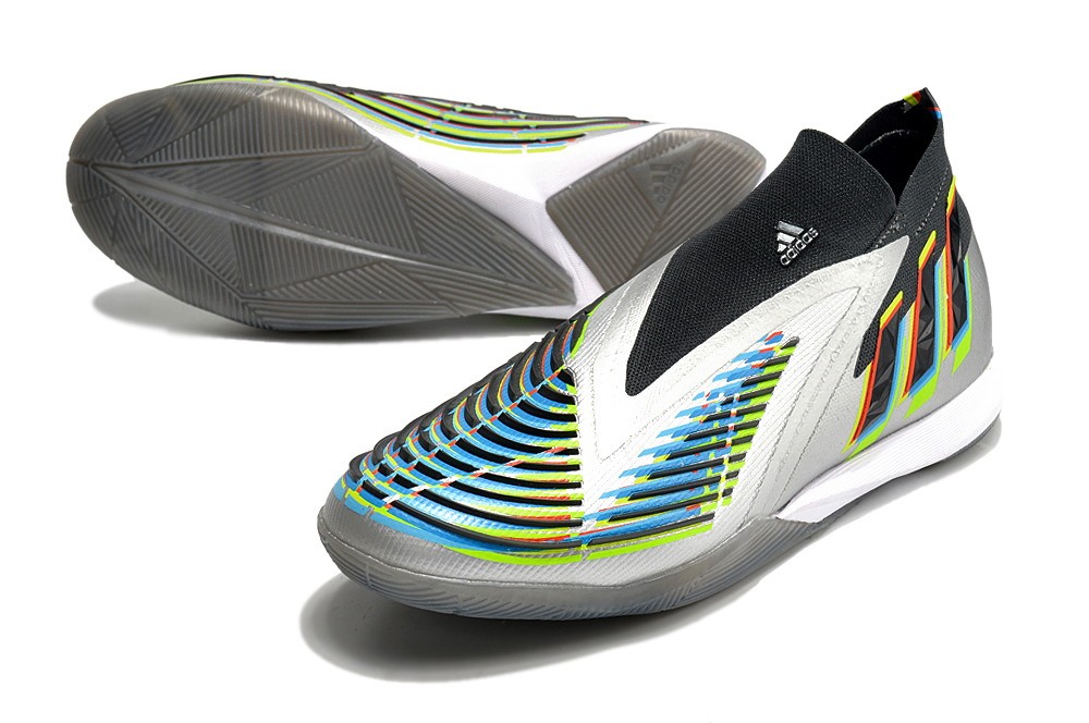 Adidas Predator Edge.1 IC Beyond Fast - Silver Metallic/Core Black/Solar Green