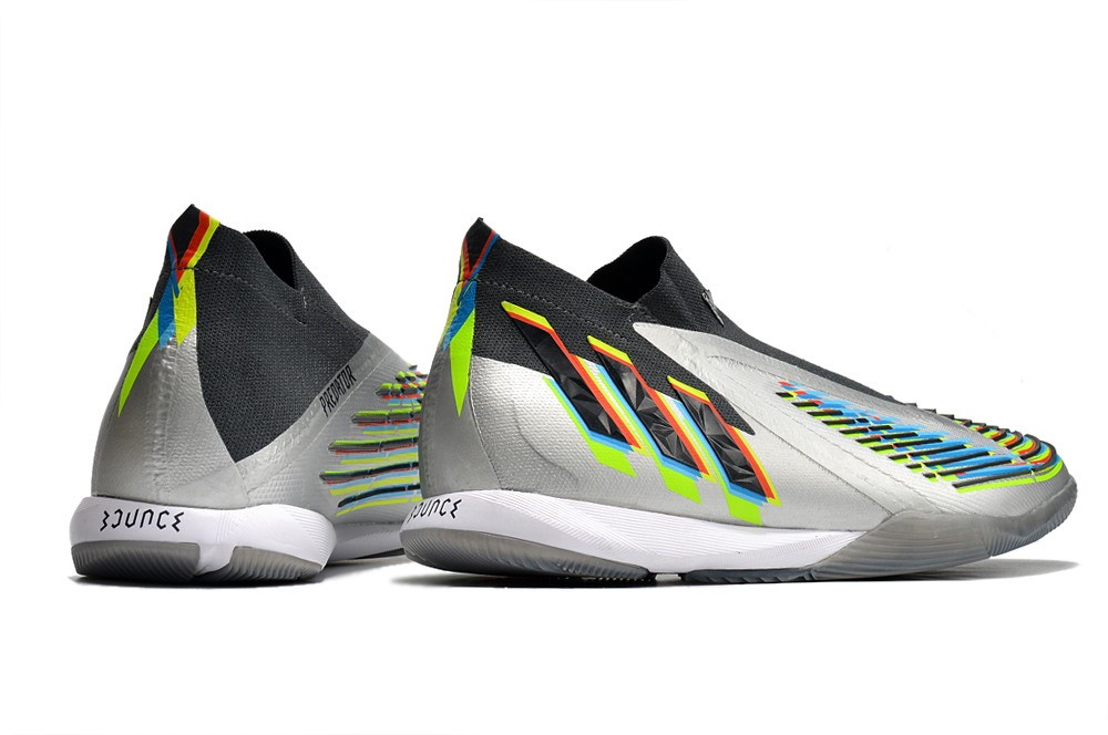 Adidas Predator Edge.1 IC Beyond Fast - Silver Metallic/Core Black/Solar Green