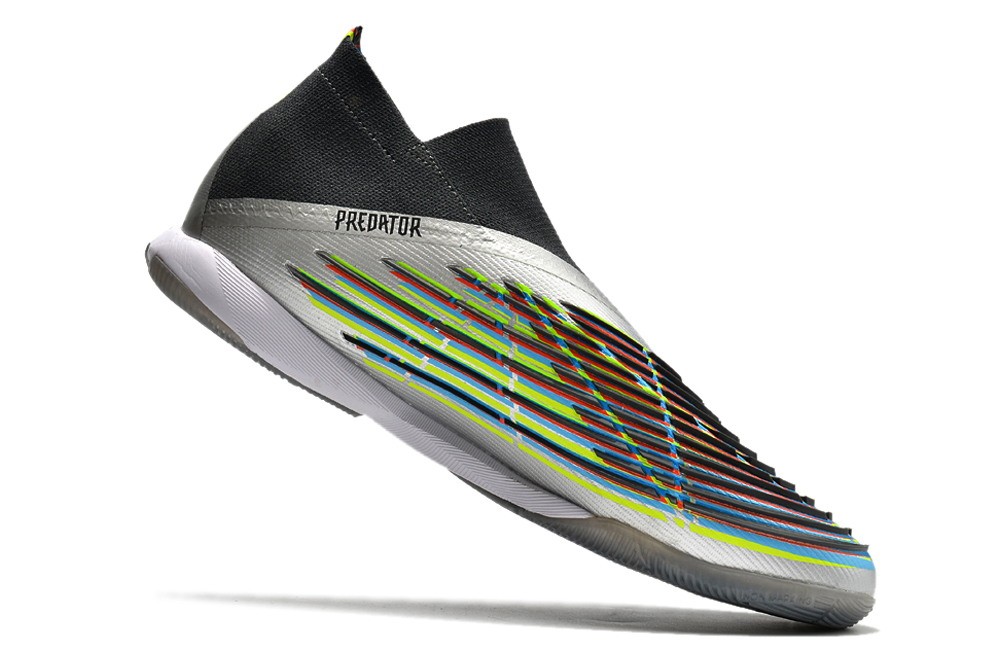 Adidas Predator Edge.1 IC Beyond Fast - Silver Metallic/Core Black/Solar Green