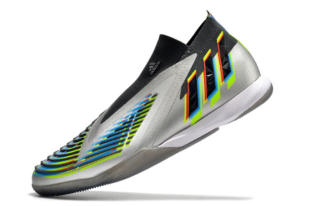 Adidas Predator Edge.1 IC Beyond Fast - Silver Metallic/Core Black/Solar Green