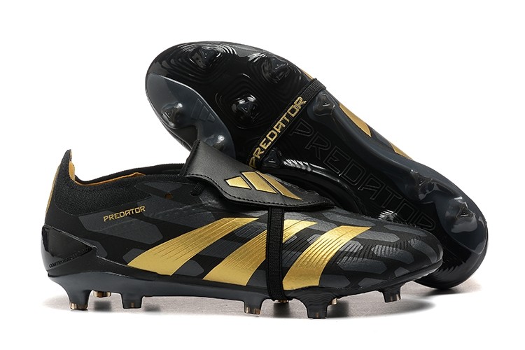Adidas Predator Elite FG Foldover Tongue FG - Black/Gold Metallic