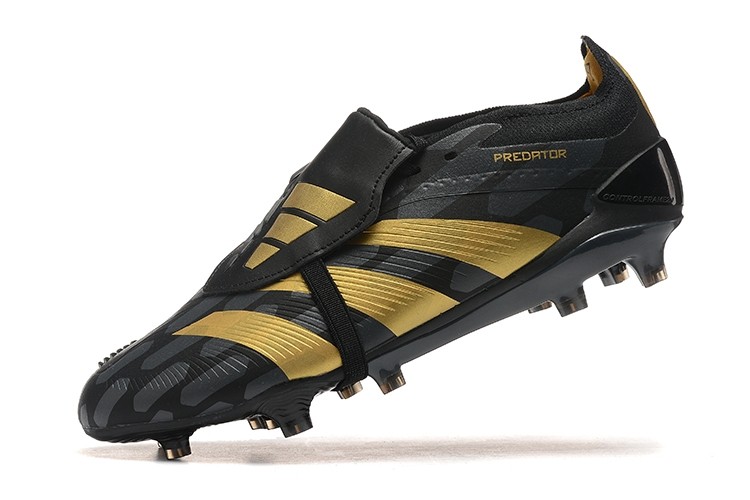 Adidas Predator Elite FG Foldover Tongue FG - Black/Gold Metallic