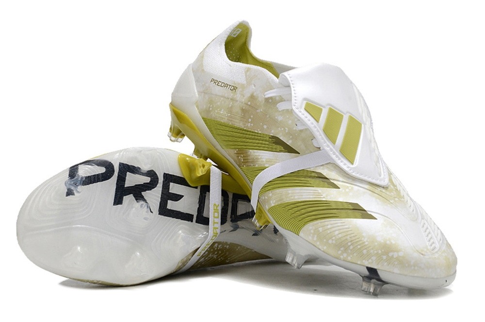Adidas Predator Elite FG Foldover Tongue FG - Metallic Gold/White