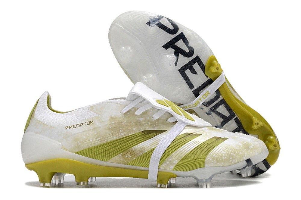 Adidas Predator Elite FG Foldover Tongue FG - Metallic Gold/White