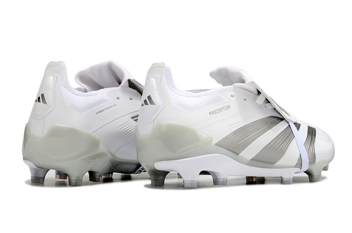 adidas Predator Elite Foldover Tongue FG Pearlized - Whiteout/Silver Metallic