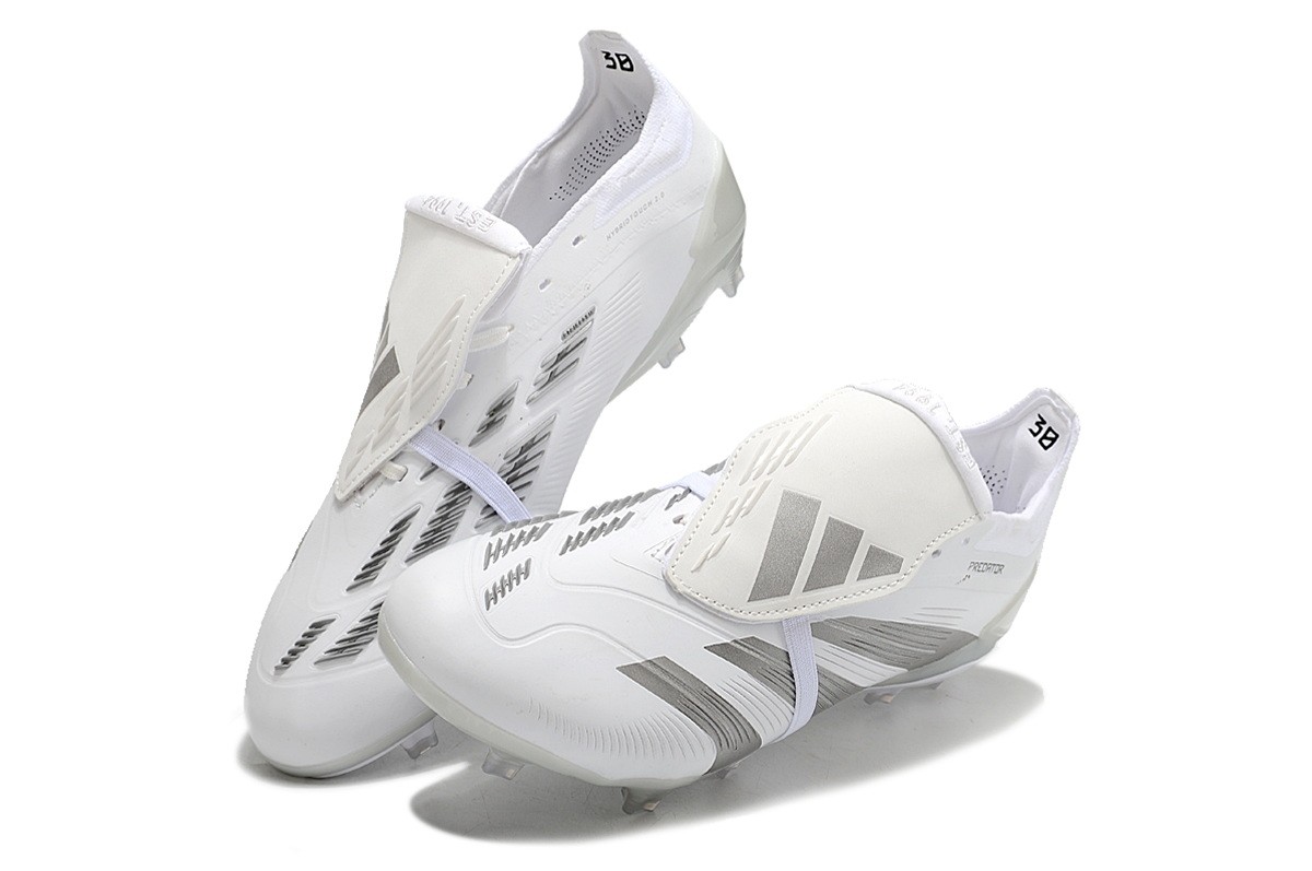 adidas Predator Elite Foldover Tongue FG Pearlized - Whiteout/Silver Metallic