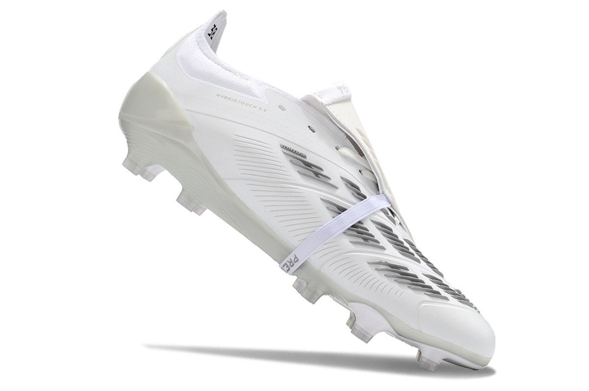 adidas Predator Elite Foldover Tongue FG Pearlized - Whiteout/Silver Metallic