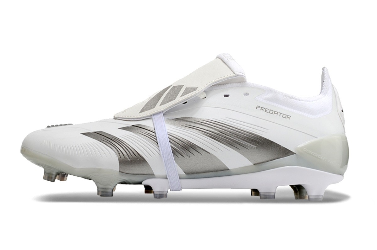 adidas Predator Elite Foldover Tongue FG Pearlized - Whiteout/Silver Metallic