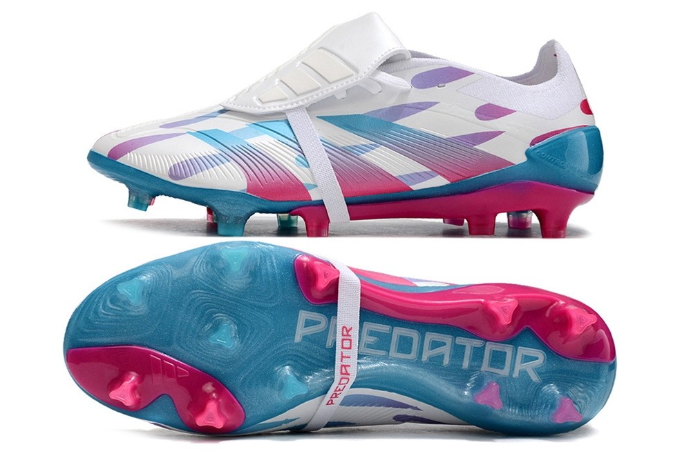 Adidas Predator Elite Foldover Tongue FG Reemergence - White/Pink/Solar Blue
