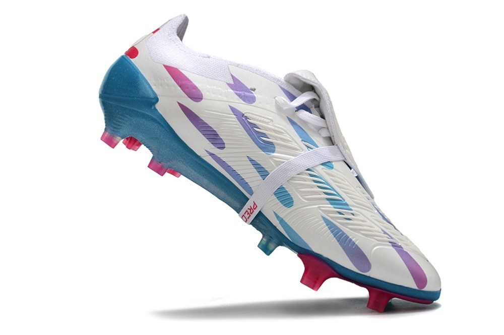 Adidas Predator Elite Foldover Tongue FG Reemergence - White/Pink/Solar Blue