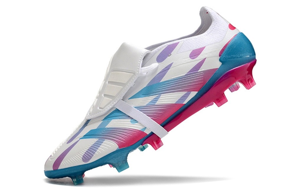 Adidas Predator Elite Foldover Tongue FG Reemergence - White/Pink/Solar Blue