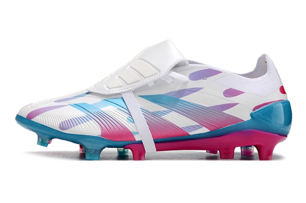 Adidas Predator Elite Foldover Tongue FG Reemergence - White/Pink/Solar Blue