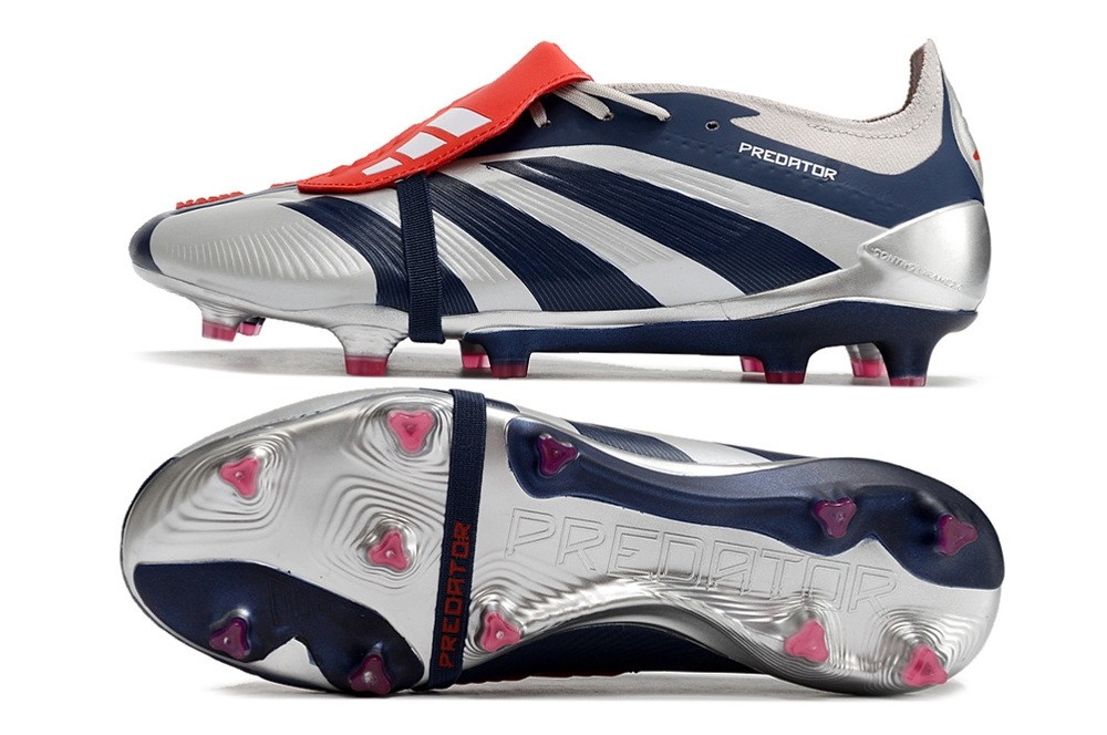 Adidas Predator Elite Foldover Tongue FG Roteiro - Tech Indigo/Vivid Red