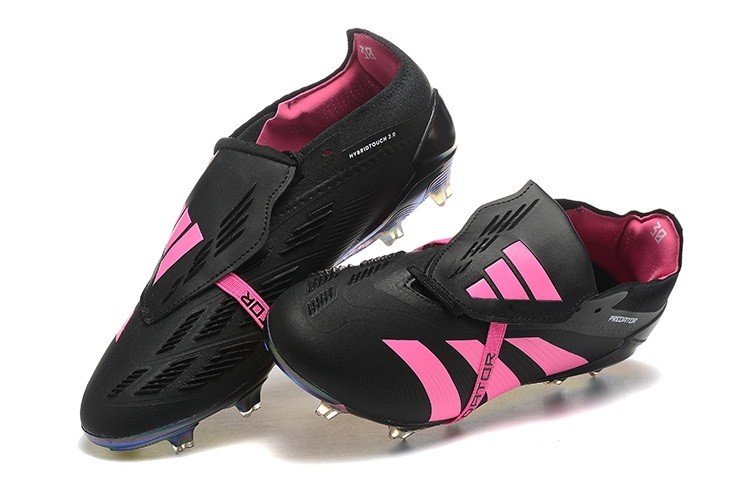 Adidas Predator Elite Foldover Tongue FG Soccer Cleats - Core Black/Pink