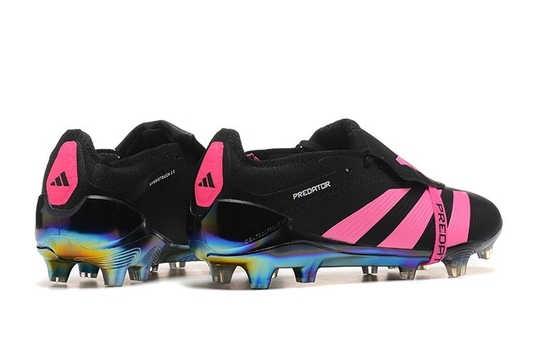 Adidas Predator Elite Foldover Tongue FG Soccer Cleats - Core Black/Pink