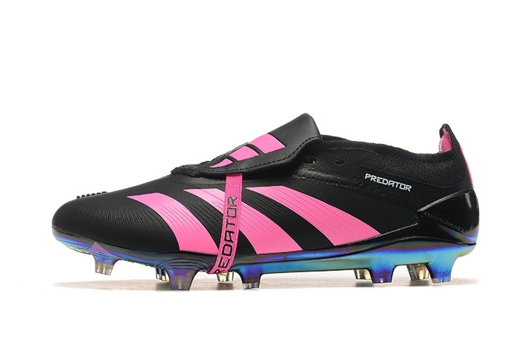 Adidas Predator Elite Foldover Tongue FG Soccer Cleats - Core Black/Pink