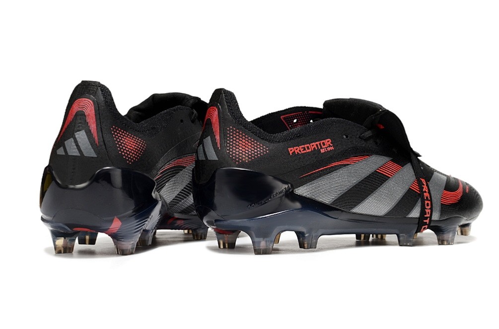 Adidas Predator Elite Foldover Tongue FG Stealth Victory Pack - Black /Grey /Red