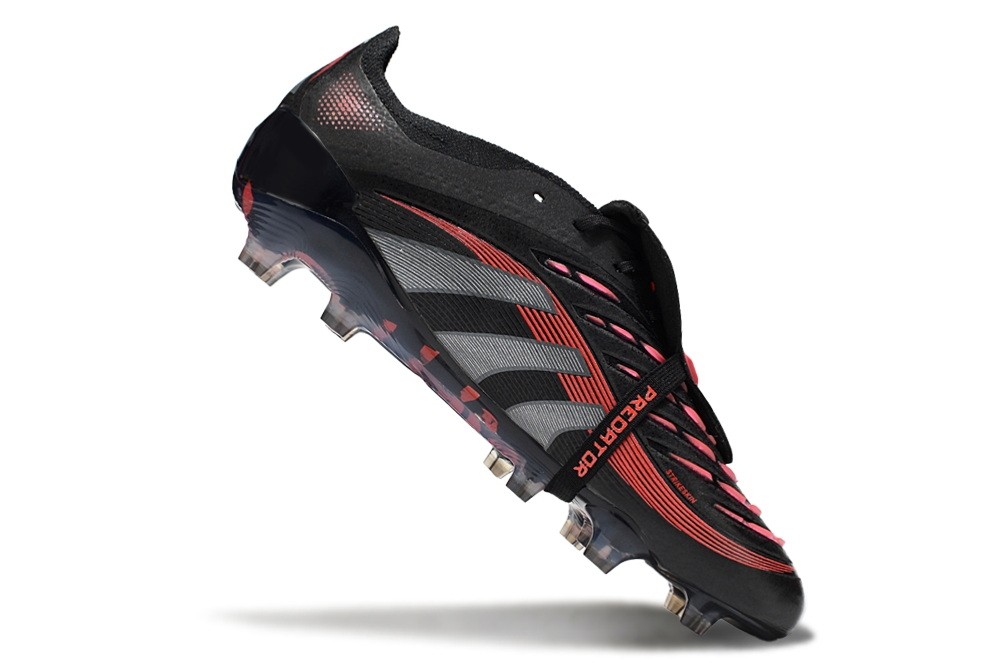Adidas Predator Elite Foldover Tongue FG Stealth Victory Pack - Black /Grey /Red