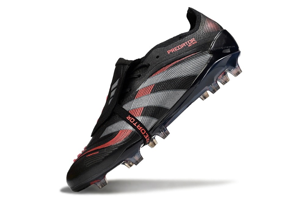 Adidas Predator Elite Foldover Tongue FG Stealth Victory Pack - Black /Grey /Red
