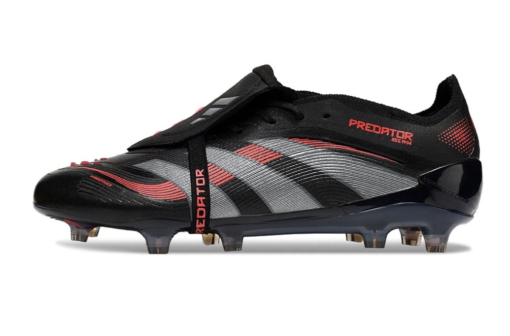 Adidas Predator Elite Foldover Tongue FG Stealth Victory Pack - Black /Grey /Red