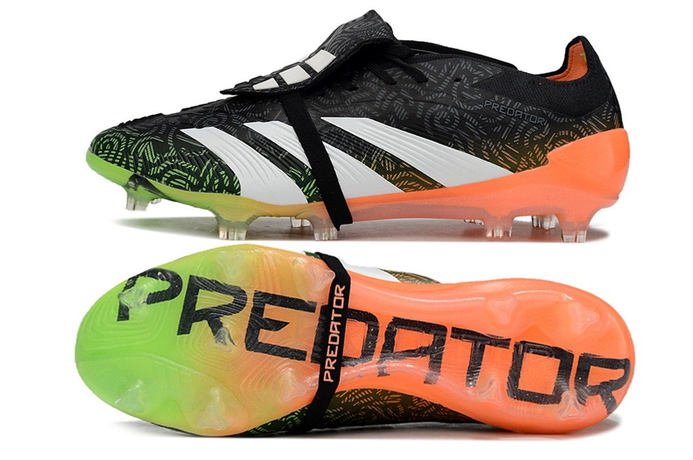 Adidas Predator Elite Foldover Tongue FG Vortex - Black/White/Green