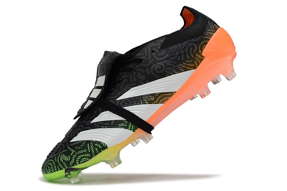 Adidas Predator Elite Foldover Tongue FG Vortex - Black/White/Green