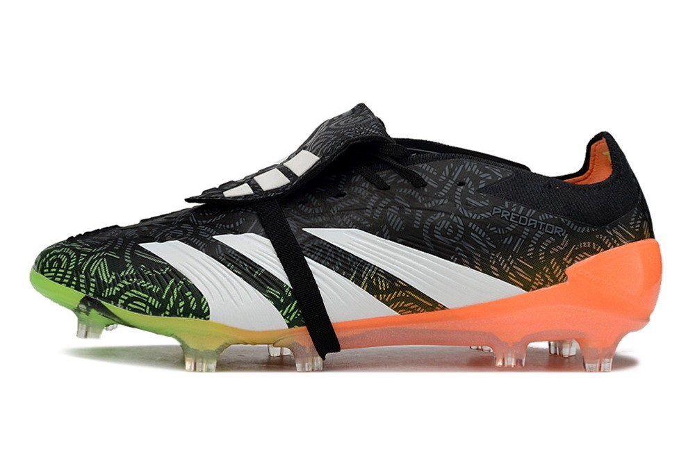 Adidas Predator Elite Foldover Tongue FG Vortex - Black/White/Green