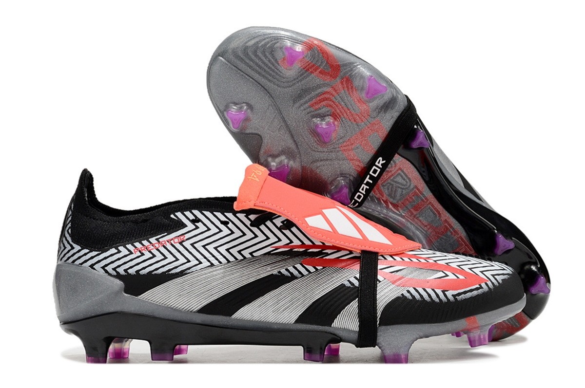 Adidas Predator Elite Foldover Tongue FG Zebra - Black/White/Red