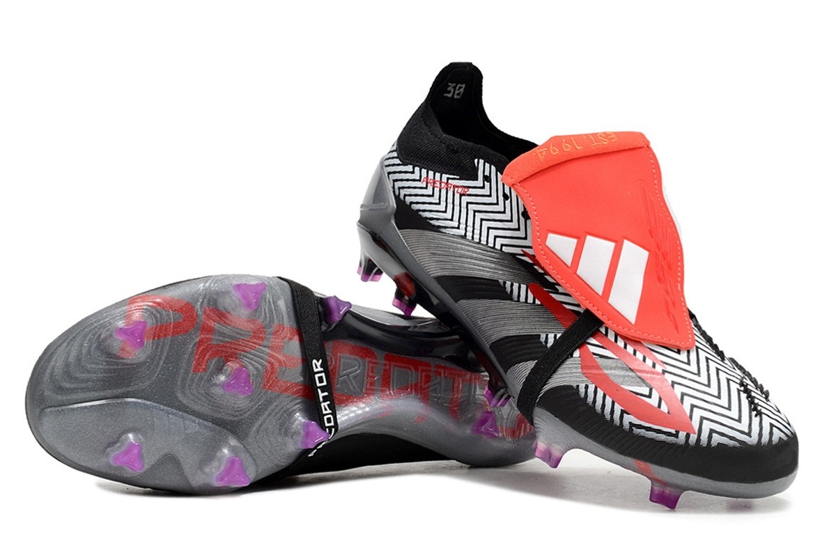 Adidas Predator Elite Foldover Tongue FG Zebra - Black/White/Red
