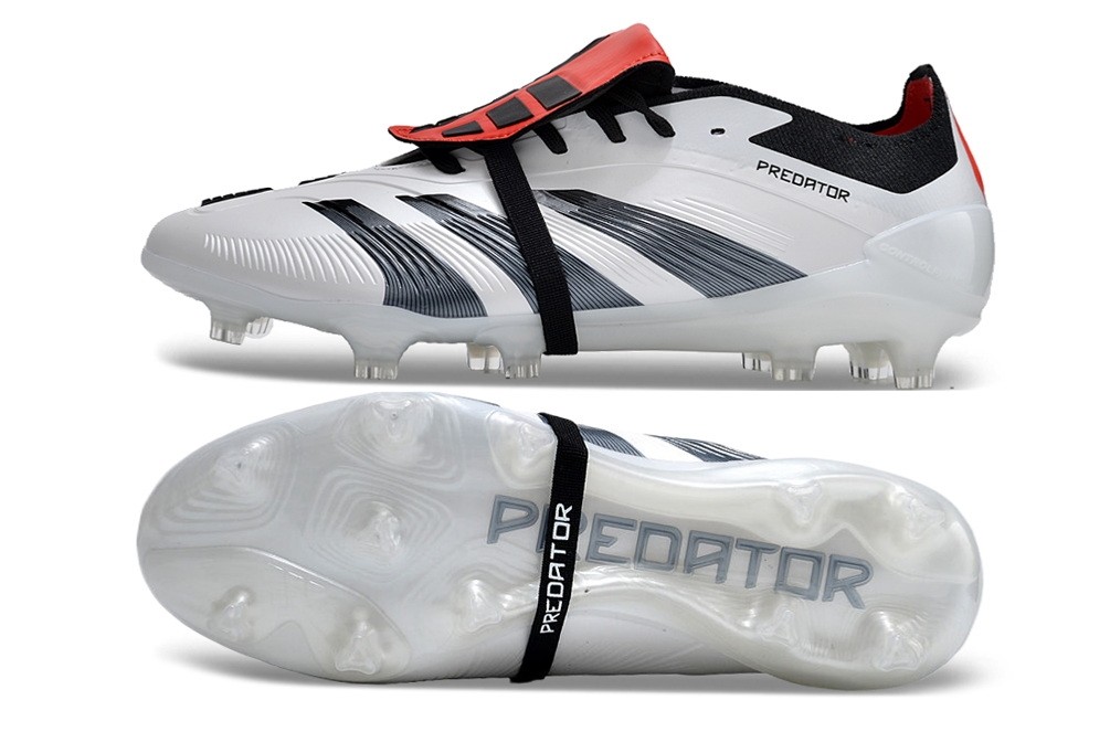 Adidas Predator Elite FT Foldover Tongue FG  - White/Black/Red
