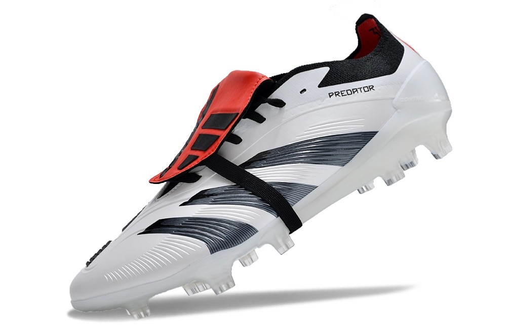 Adidas Predator Elite FT Foldover Tongue FG  - White/Black/Red