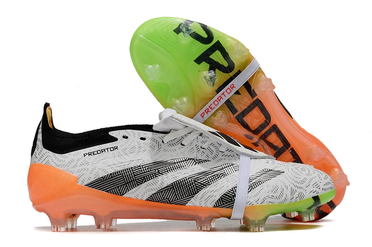 Adidas Predator Elite FT Tongue FG Vortex - White/Black/Orange