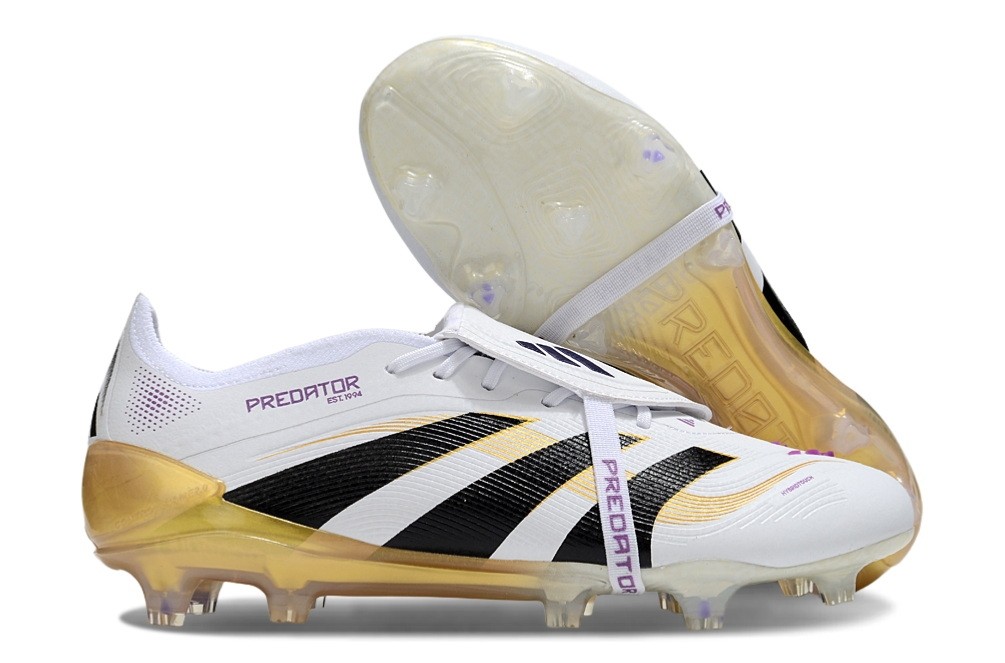 Adidas Predator Elite Tongue FG Road to Glory Pack - White/Gold/Black