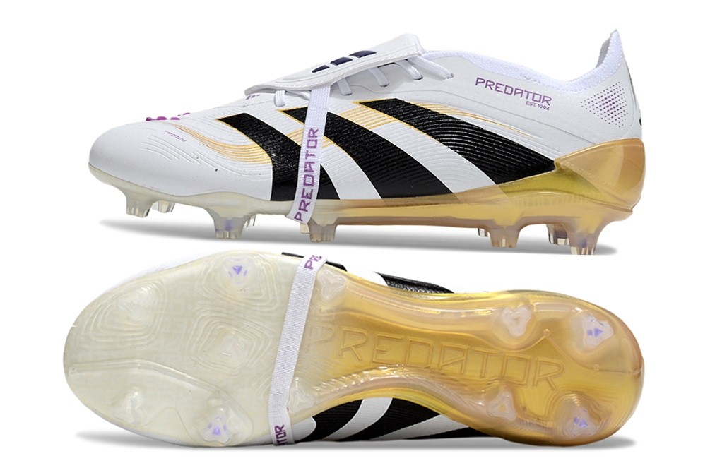 Adidas Predator Elite Tongue FG Road to Glory Pack - White/Gold/Black